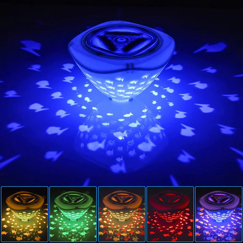 2022 Smart Colorful LED Fish Projector Pool Light